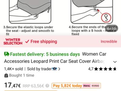 6.tlg. neu Sitzbezüge Sitzbezug Auto Universal