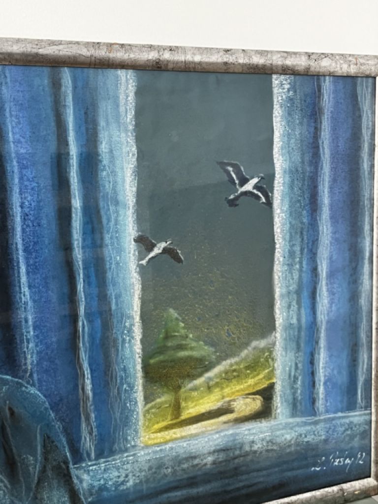 Abstract ART original signiert Simon Presley ca. 86 x 65 cm gerahmt