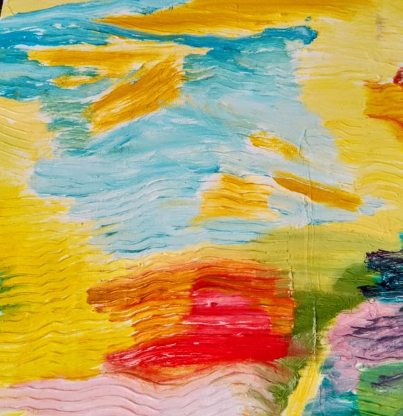 Abstraktes Ölgemälde