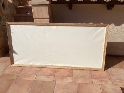 abstraktes XXL Gemälde 90 x190 cm, Acryl auf Leinwand