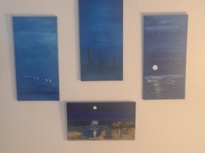 Acryl Bilder abzugeben