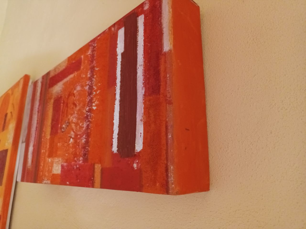 ACRYLMALEREI - Orangefarben
