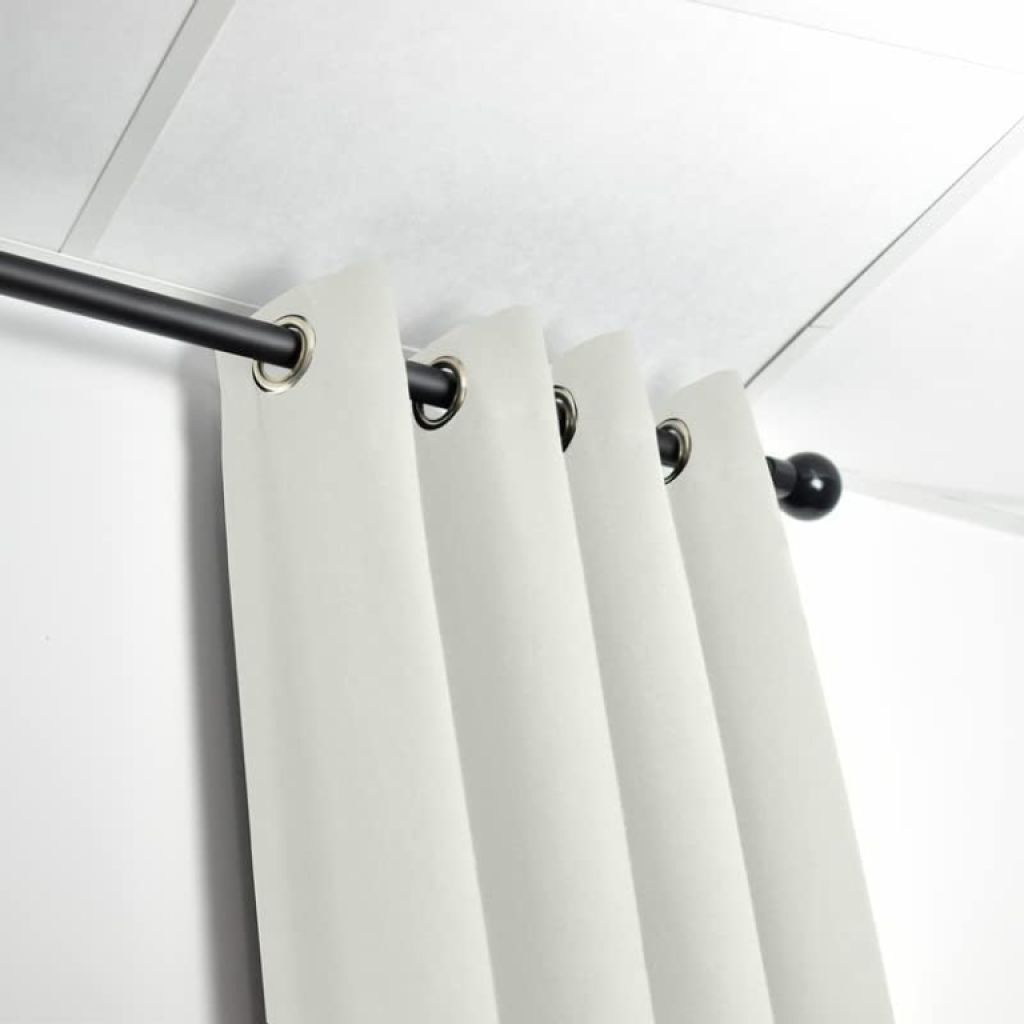 Acoustic curtain by ACOUSPANEL, white/cream