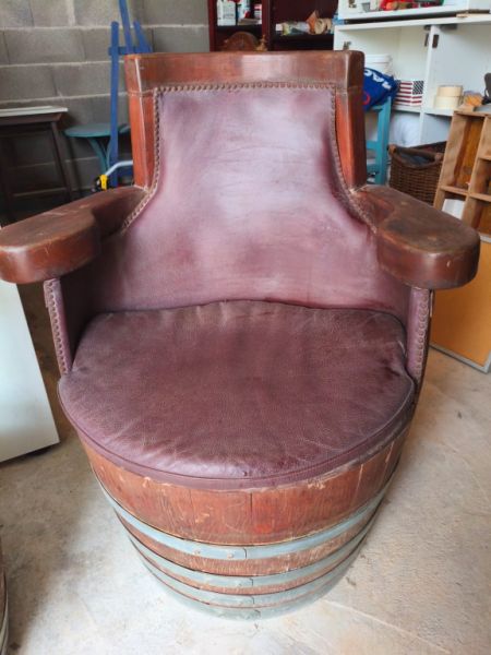 Old barrels converted into a beautiful seating area