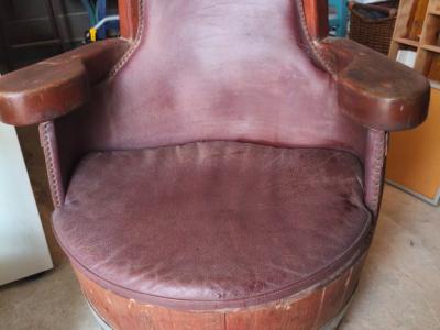 Old barrels converted into a beautiful seating area