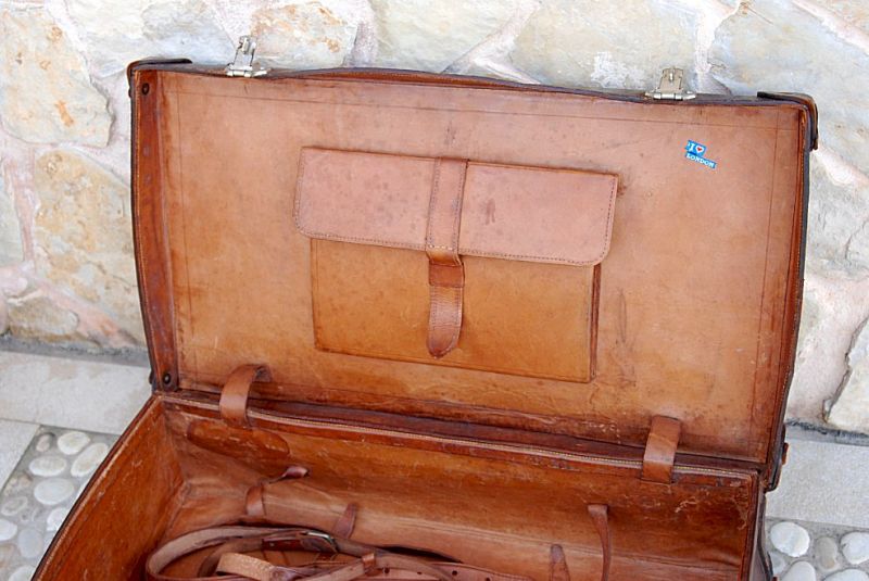 Alter Koffer Echt Leder Lederkoffer Vintage Reisekoffer