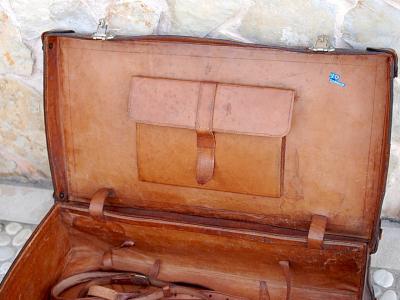 Alter Koffer Echt Leder Lederkoffer Vintage Reisekoffer