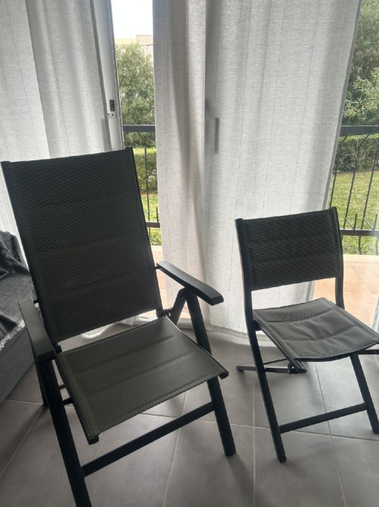 Aluminium chairs - with and without backrest