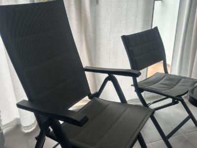 Aluminium chairs - with and without backrest