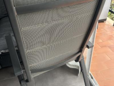 Aluminium chairs - with and without backrest