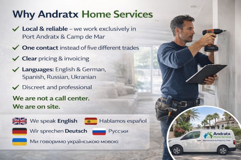 Andratx Home Services – Deine All-In-One Lösung für Zuhause in Port Andratx und Camp de Mar