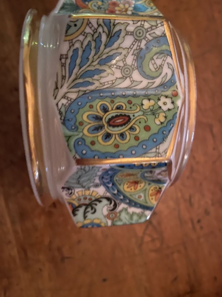 Antique lidded box Weimar porcelain