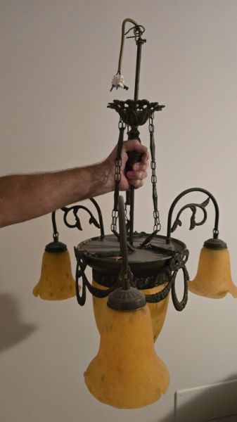 antike Lampe Jugendstil