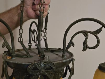 antike Lampe Jugendstil