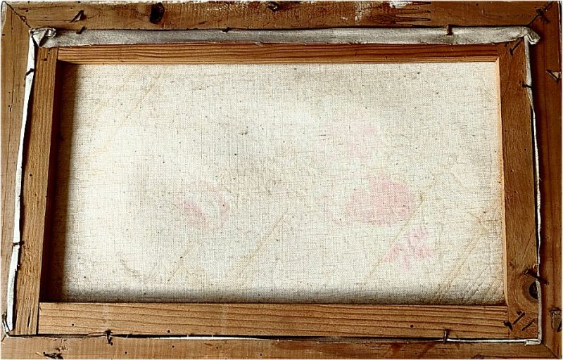 antikes Gemälde, Blumenstilleben, Original Öl auf Leinwand, signiert