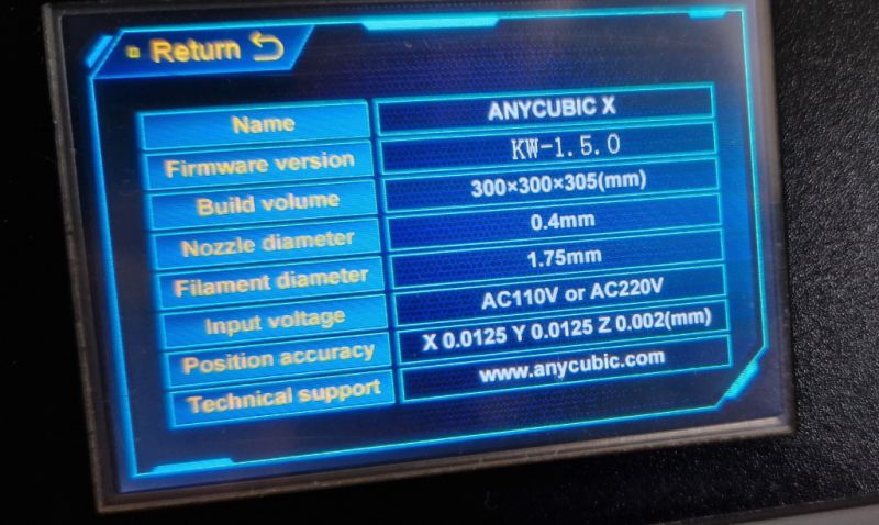 Anycubic Mega X - 3D printer with accessories and filament