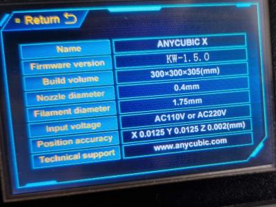 Anycubic Mega X - 3D printer with accessories and filament