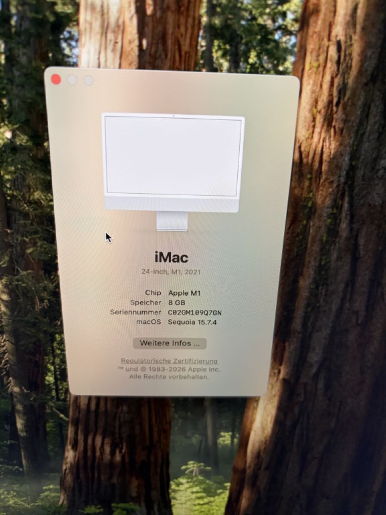Apple iMac 24” (2021) – 8GB RAM, 256GB SSD – Top Zustand