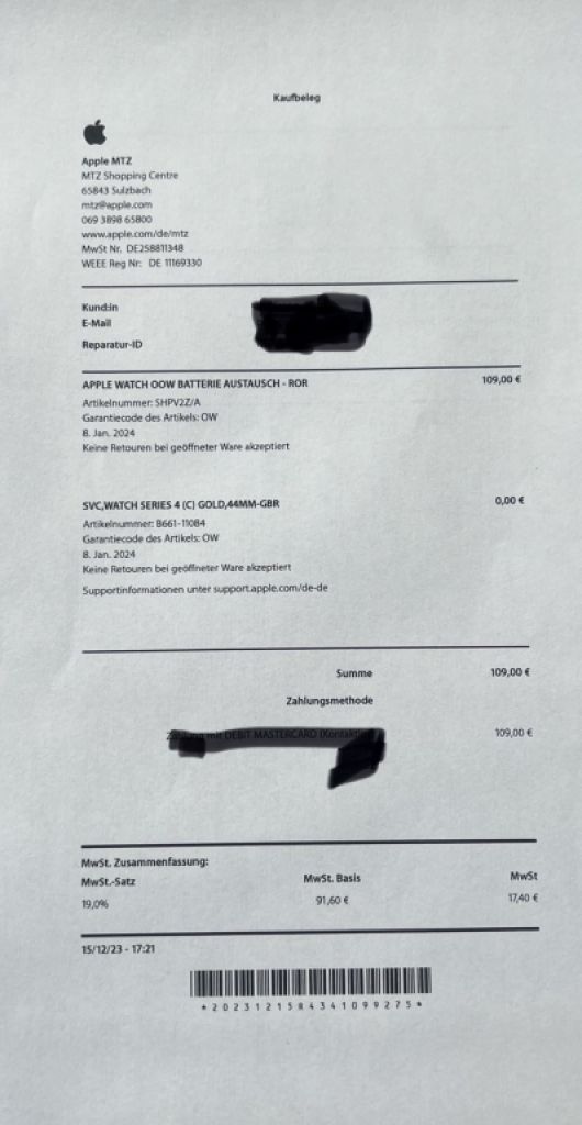 Apple Watch 4 Silver