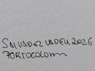 Watercolor of blue-purple hen