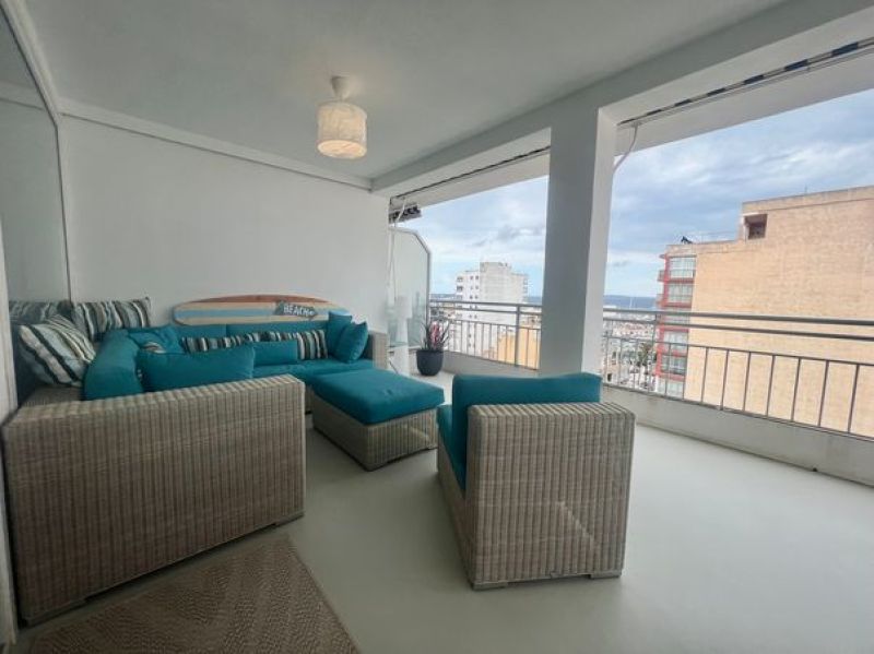 Arenal with sea view