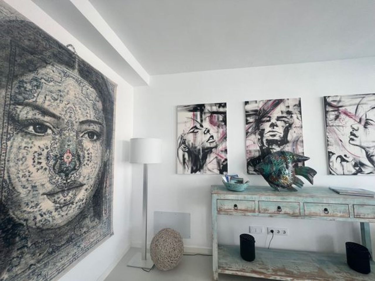 Arenal with sea view