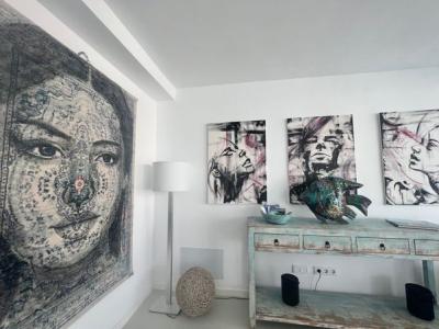 Arenal with sea view