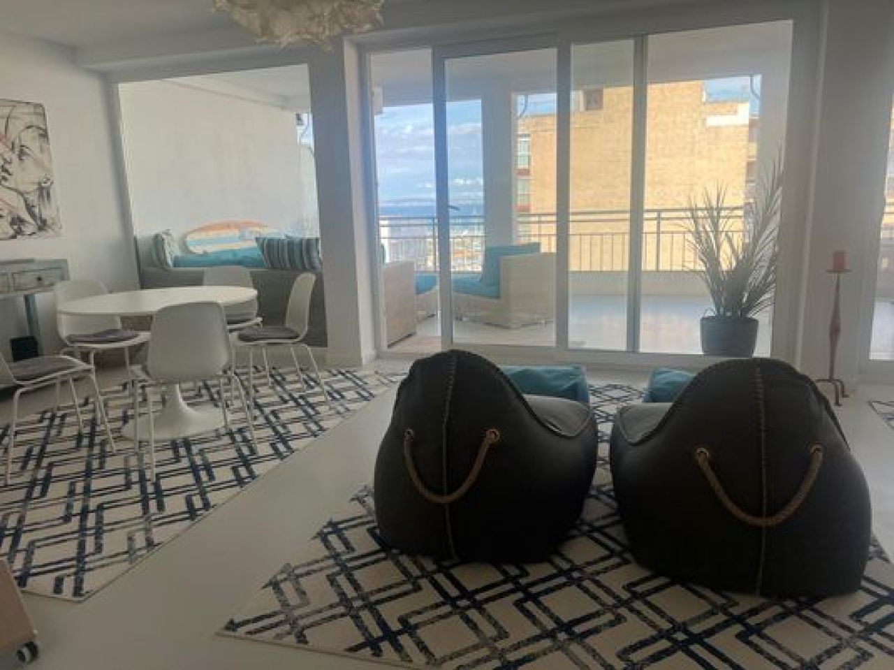 Arenal with sea view