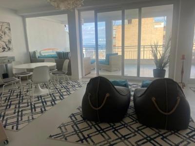 Arenal with sea view