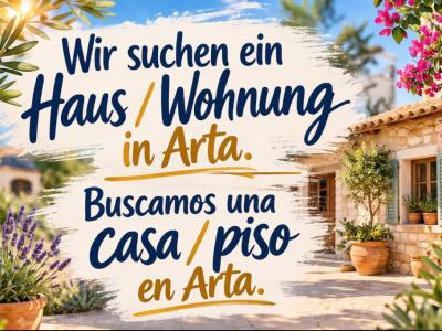 ARTÀ  We are looking for a house / apartment for long-term rent