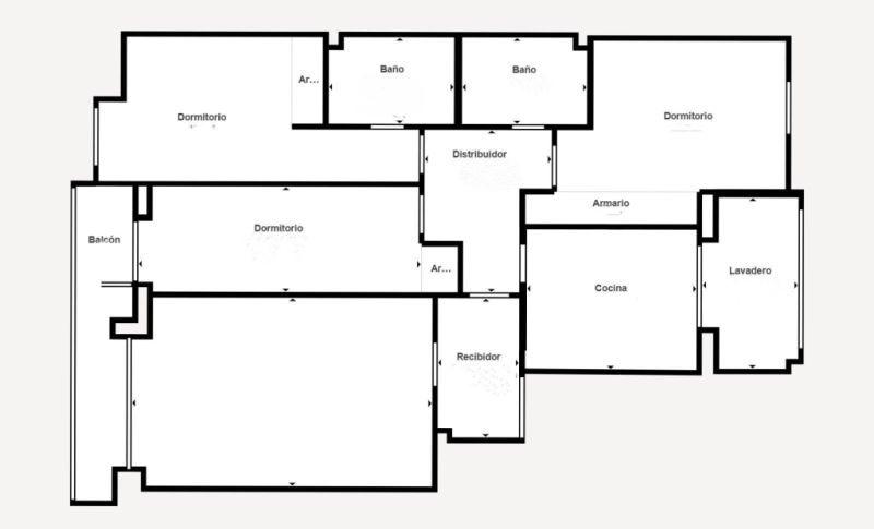 Attraktive 4-Zimmer-Wohnung in Palmas Stadteil Foners, nur 10 Gehminuten zum Meer und zur Altstadt