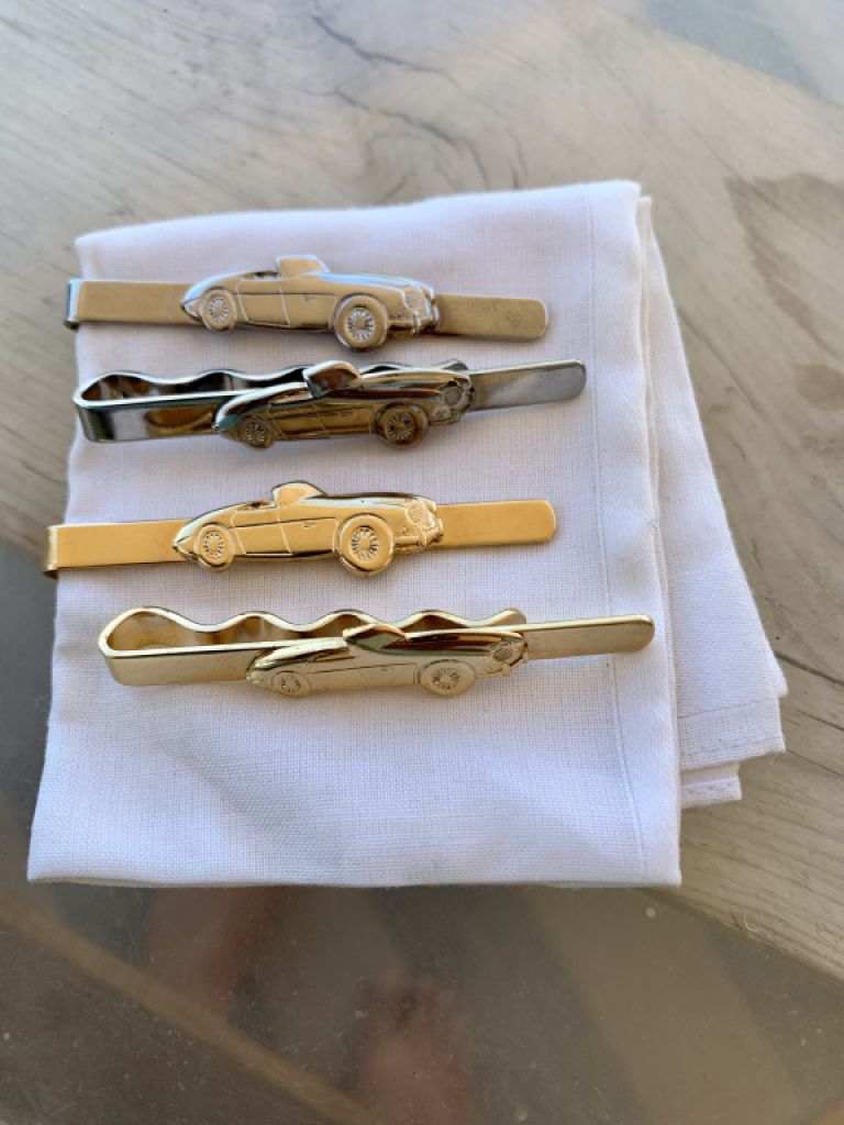 Austin-Healey Krawattennadeln vergoldet versilbert Oldtimer Classic Car Automobilia