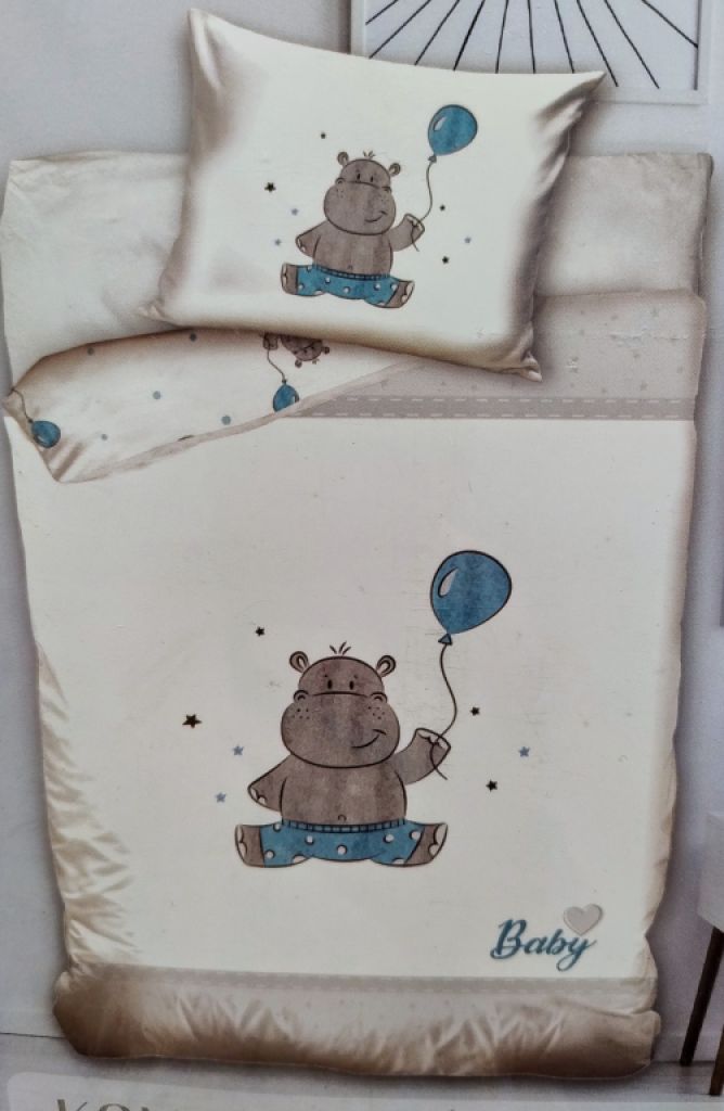 Baby Bedding Happy Hippo, 1 Set, Original Box