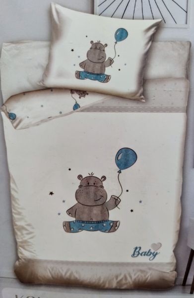 Baby Bedding Happy Hippo, 1 Set, Original Box