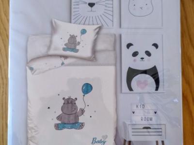 Baby Bedding Happy Hippo, 1 Set, Original Box