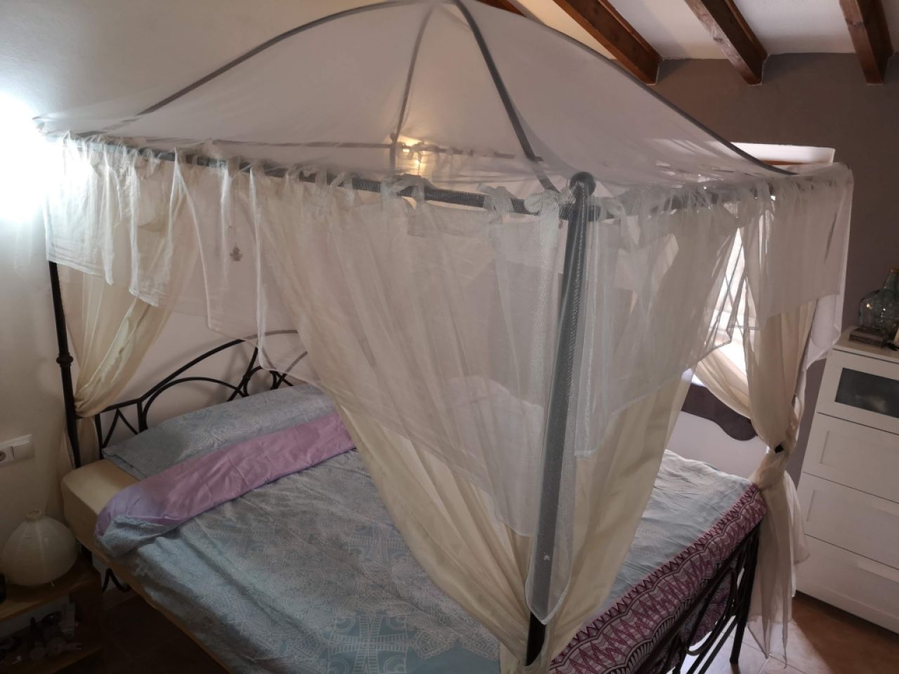 Cama de baldaquino Hierro Forjado