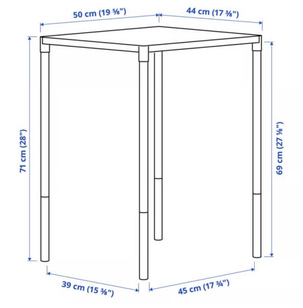 Conjunto de balcón - mesa y silla