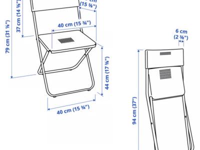 Conjunto de balcón - mesa y silla