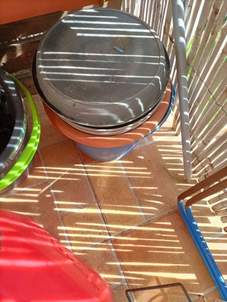 Balcony boxes, plant containers and watering cans