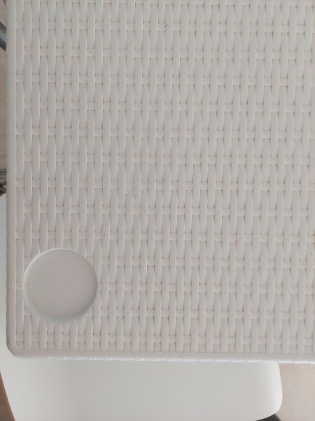 Balcony table white folding