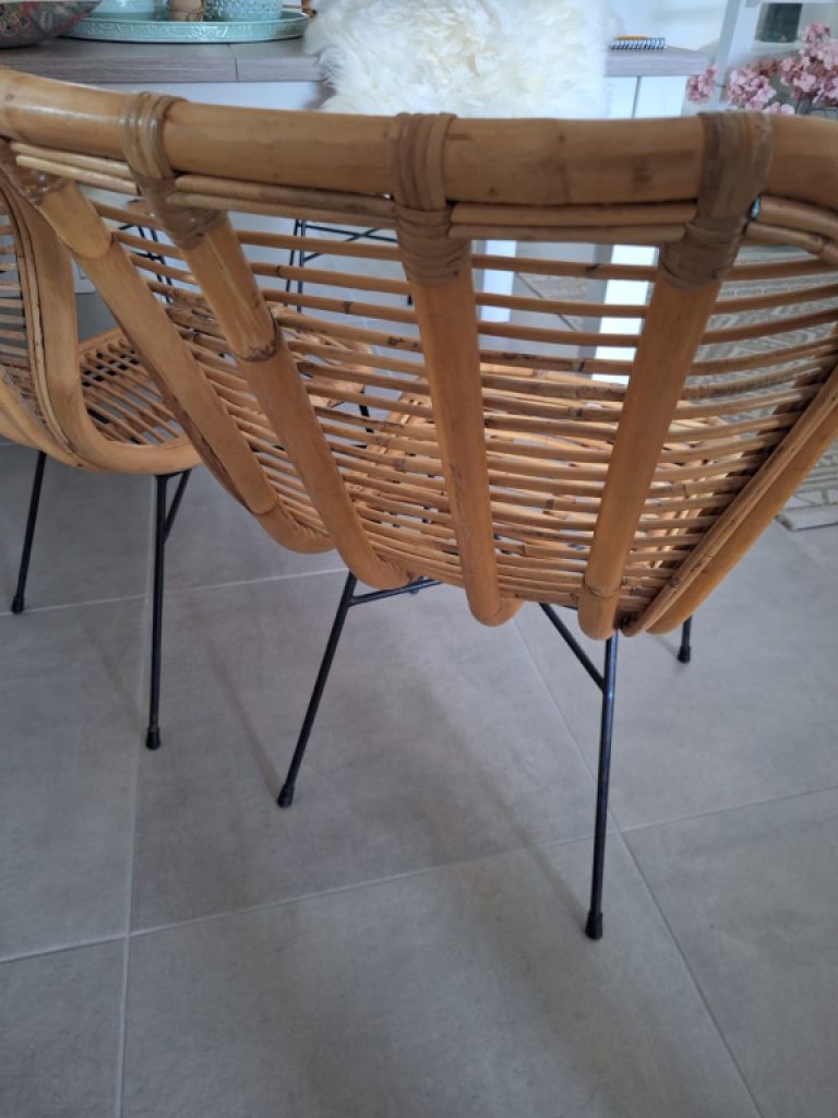 Bamboo chairs 6 pieces