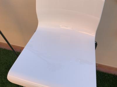 Barhocker Ikea Glenn weiss glänzend