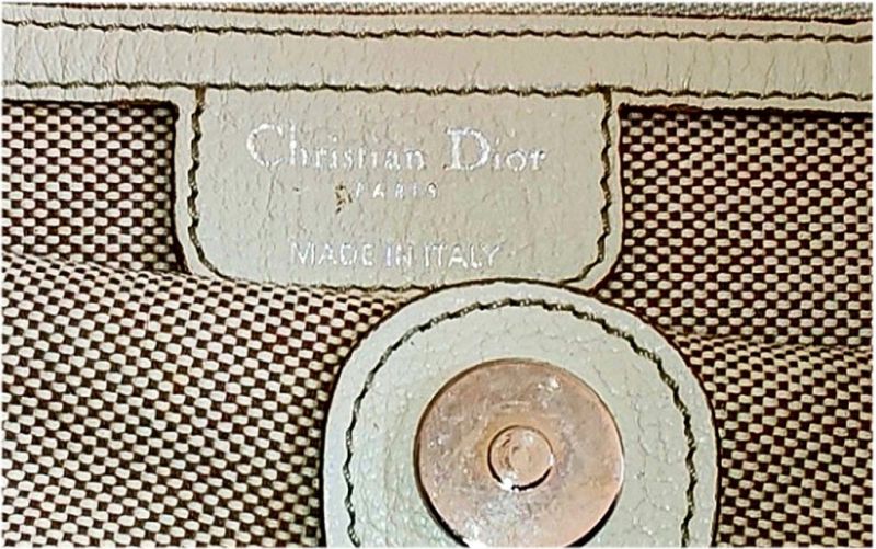 Beige Cannage Canvas Shopping Bag by Christian Dior