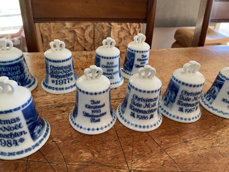 Colección completa de campanas navideñas de Berlín de 1973 a 1995