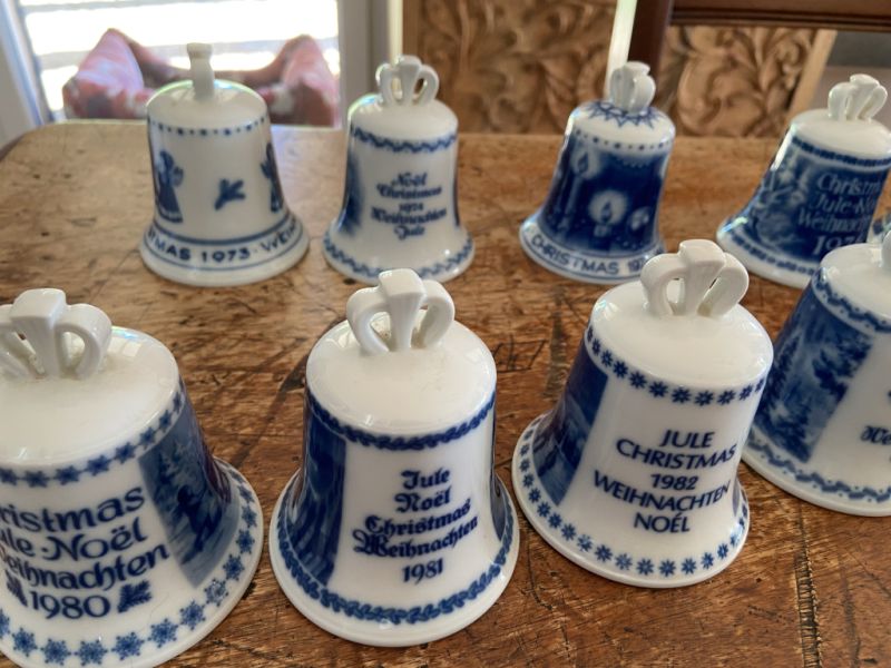 Colección completa de campanas navideñas de Berlín de 1973 a 1995