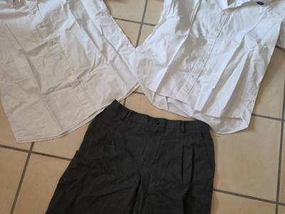 BIC. SCHOOL uniform Boys   Hemd 2x kurz Gr. 42  Ribbon's Shorts gr. 24 Bacardi