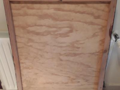 Flower picture large with golden frame