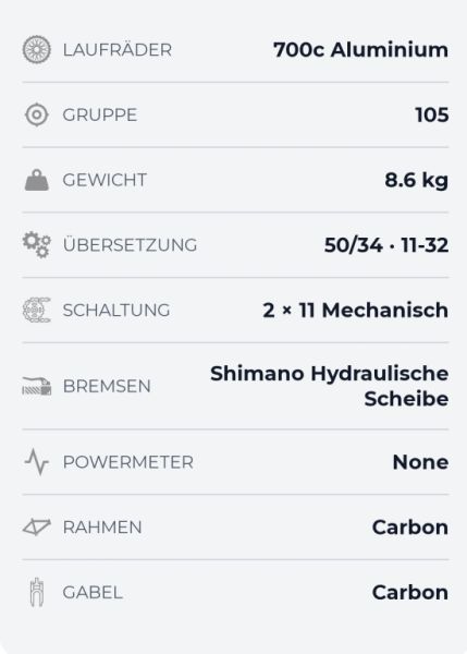 BMC - Rennrad für ,große Jungs' RH 61 cm