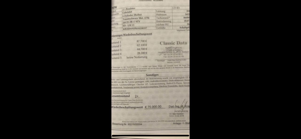 BMW Z1 Lorenz conversion with 204 hp with H-certificate, Spring PROMOTION!