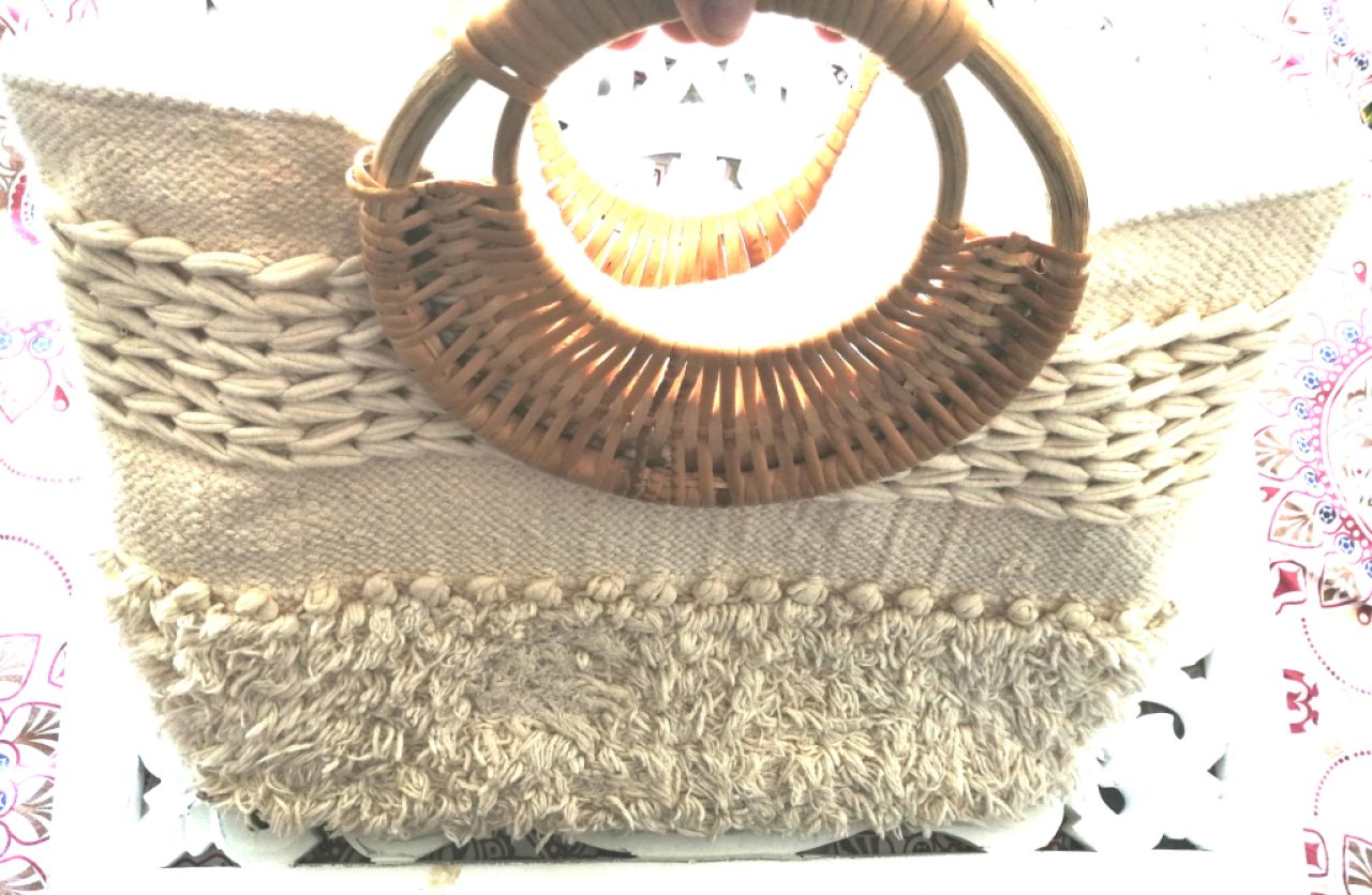 Boho Handbag Cotton Wood